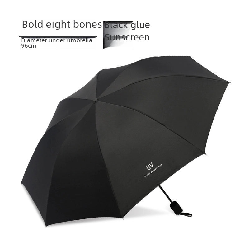 Creative UV Protection Folding Umbrella Large Vinyl Dual-use for Sun and Rain with Custom Printing|Umbrellas & Rain Gear