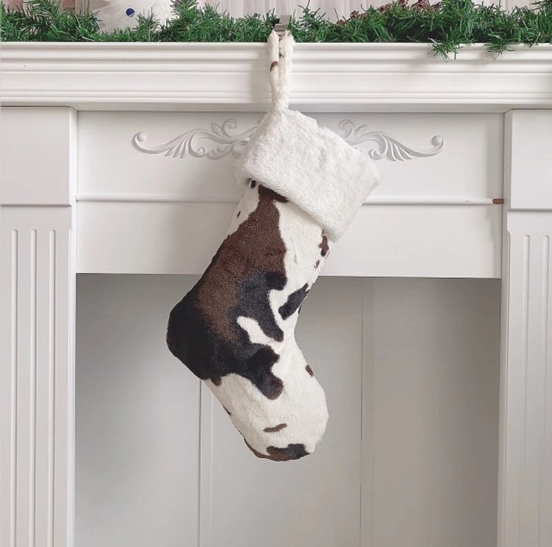 Cute Cartoon Cow Christmas Socks Polyester Indoor Party Festival Wear|Festive Socks & Hosiery