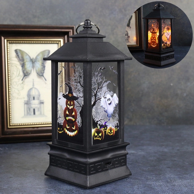 Halloween Simulation Flame Lamp Small Oil Lamp Decorative Prop for Bar Desktop Ornaments|Home Decor & Lighting