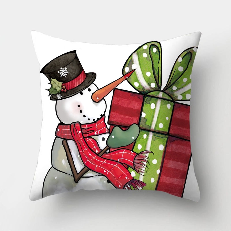 Christmas Minimalist Santa & Snowman Pillow Cases | Home Decor & Accessories