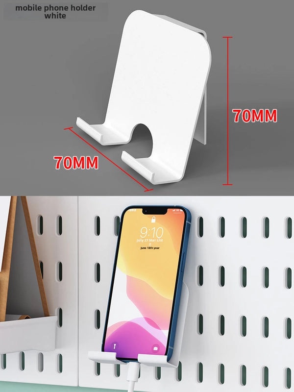 Multi-Functional Wall-Mounted Storage Rack No-Drill Hook Organizer for Kitchen Bathroom Dorm Entrance|Home Storage & Organization