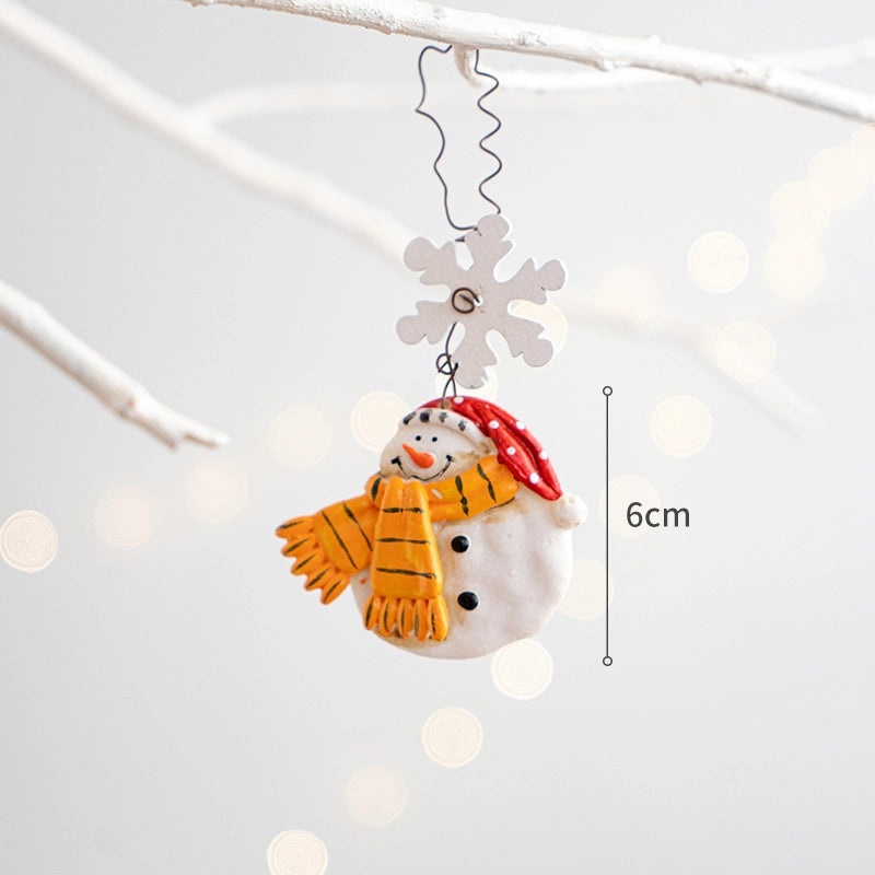 Cartoon Santa Claus Iron Christmas Decoration Minimalist Festive Props|Home Decor