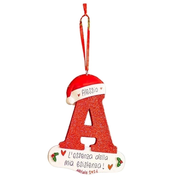 26 English Letters Car Pendant Christmas Tree Ornament for Home Decoration|Car Accessories