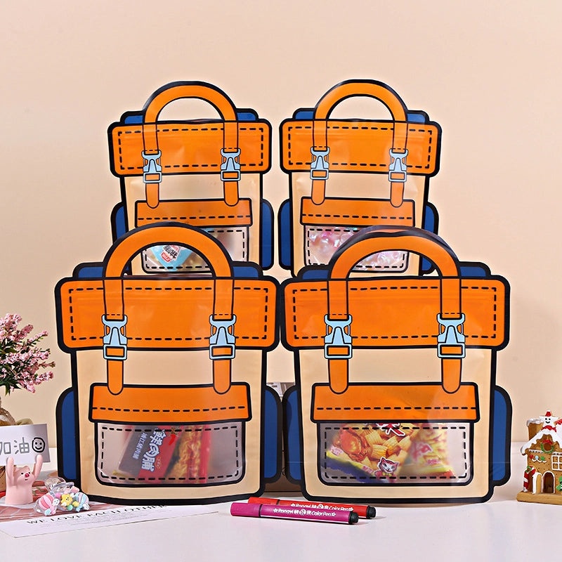 Adorable School Backpack with PE PET Transparent Design|School Bags & Backpacks