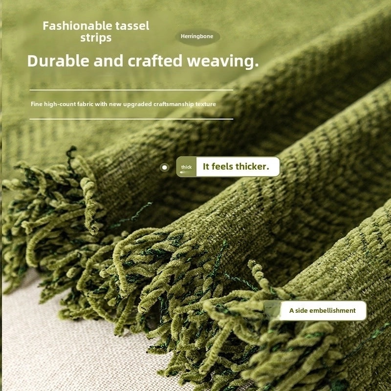 Autumn Winter Premium Herringbone Sofa Cover Blanket Universal All-Inclusive Sofa Towel Cloth|Home Textiles