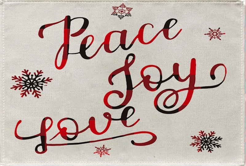 Vintage Cotton Linen Christmas Tree Letter Decoration|Home & Garden > Holiday Decor > Christmas Decorations