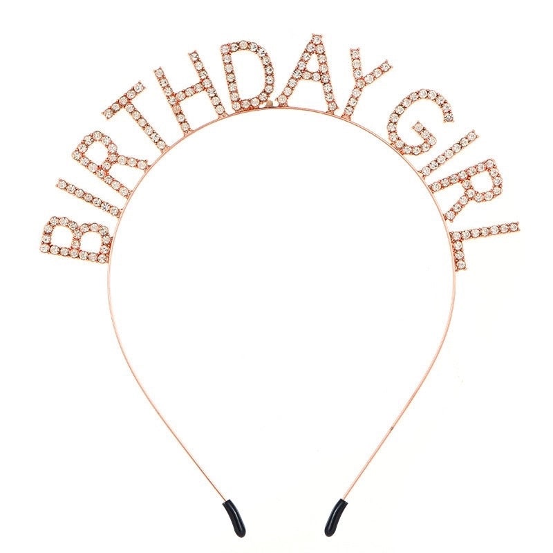 Stylish Birthday Girl Headband with Letter Design for Women | Hair Accessories