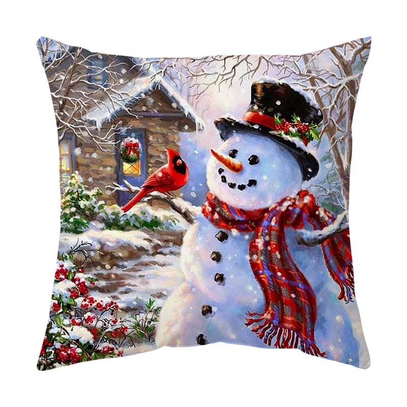 Adorable Snowman Plush Cushion Covers|Home Decor Pillows
