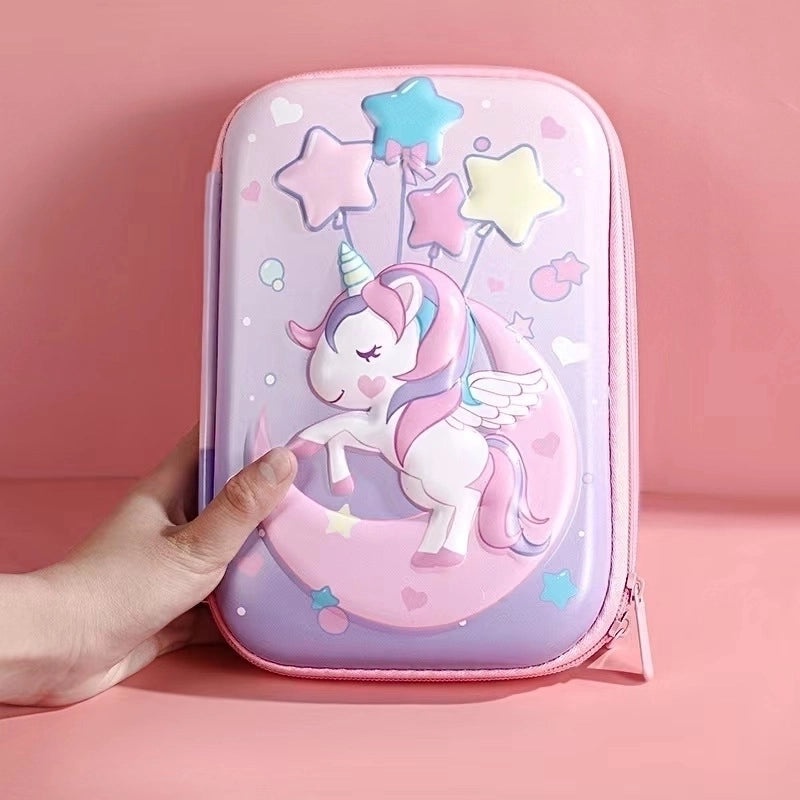 Cute EVA PU Cartoon Pencil Case for School Supplies | School Stationery