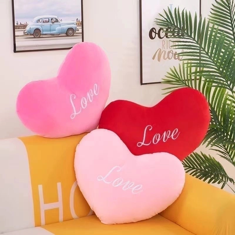 Adorable Alphabet Heart Shaped PP Cotton Cushion|Home Decor Pillows