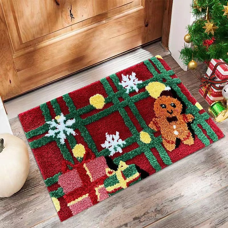 Festive Christmas Tree Snowflake Polyester Carpet and Bedding Set|Home Decor