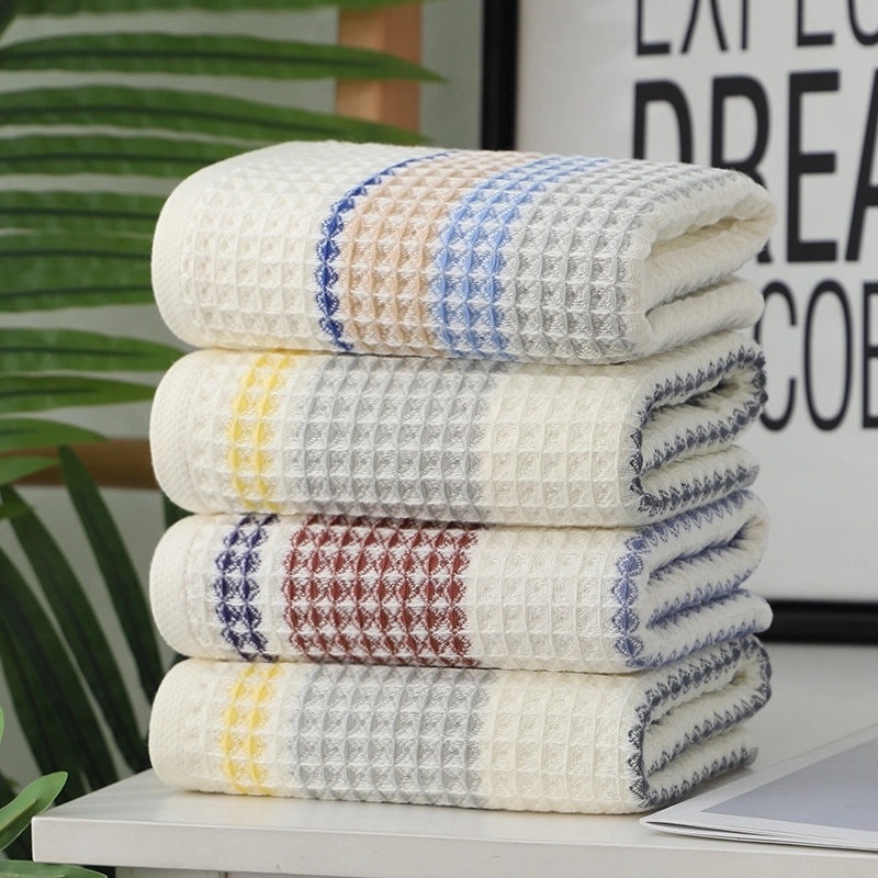 Soft Cotton Gauze Honeycomb Waffle Face Towel | Home & Daily Essentials