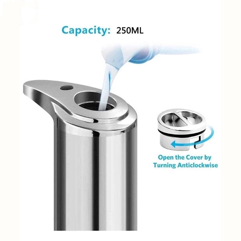 Minimalist Solid Color Stainless Steel Soap Dispenser for Bathroom and Kitchen|Home & Kitchen Accessories