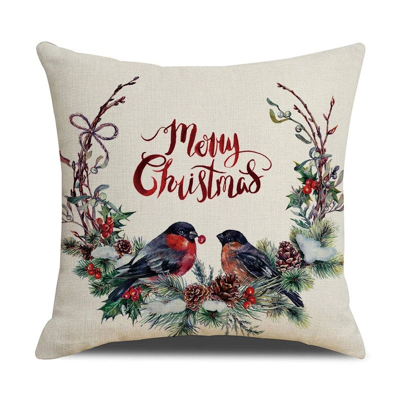 Stylish Elk Print Polyester Pillow Covers | Home Decor Pillows