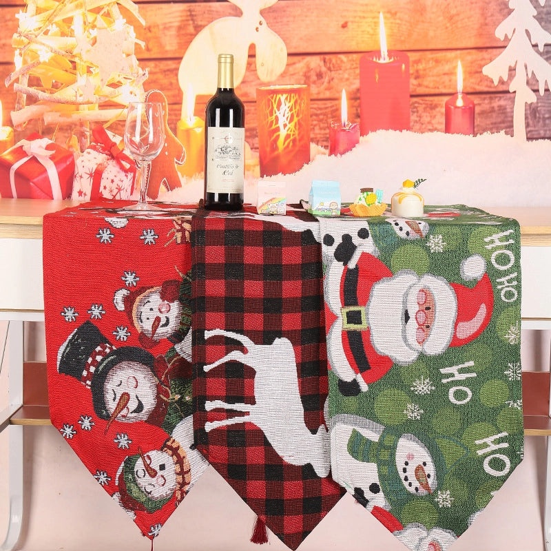 Holiday Reindeer Decorative Banquet Tablecloth|Home Decor Table Linens