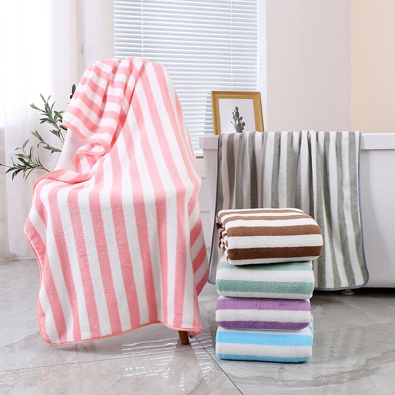 Soft Coral Fleece Bath and Face Towel | Home & Bath Textiles