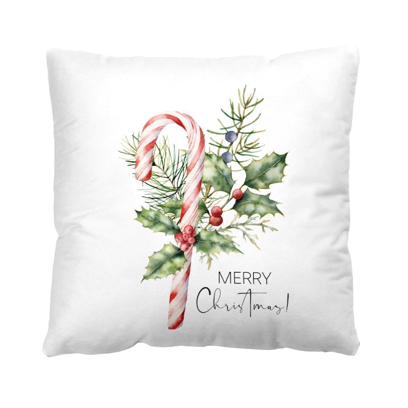 Christmas Plush Pillow Covers with Santa Claus & Christmas Tree Design | Home Decor & Sofa Accessories