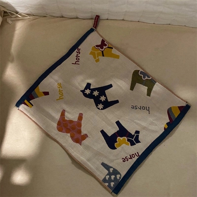 Adorable Animal Print Cotton Towels for Kids|Home & Kitchen Bath Towels