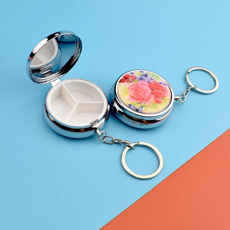 Minimalist Floral Metal Jewelry Organizer Box|Jewelry Storage & Organization