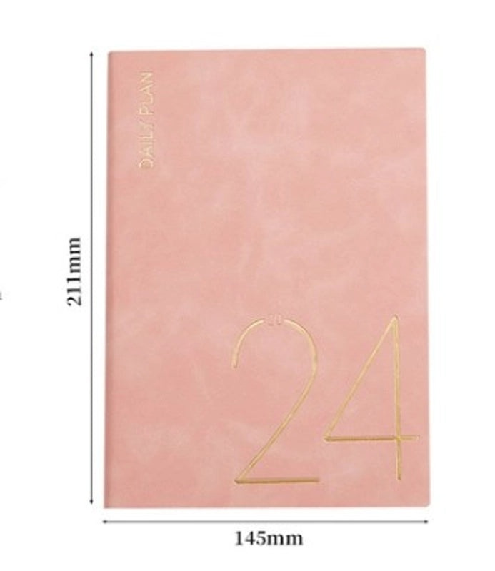 Solid Color PU Leather Notebook for School | Stationery & Notebooks