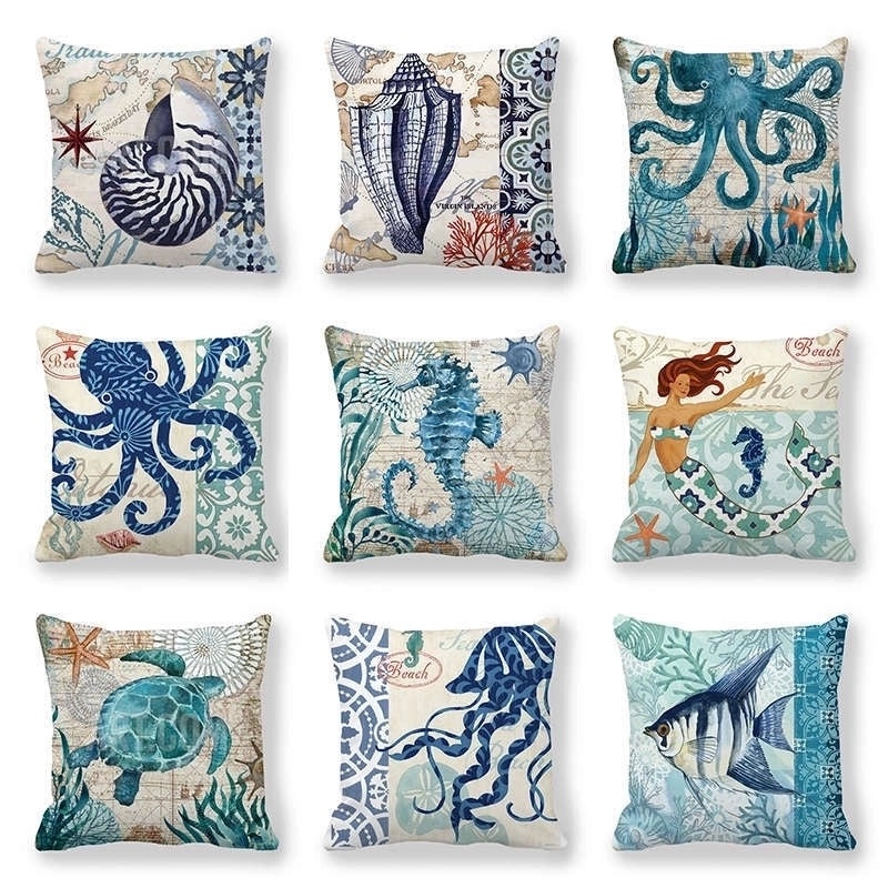 Vintage Animal Landscape Peach Skin Fiber Pillow Covers|Home Decor Pillows