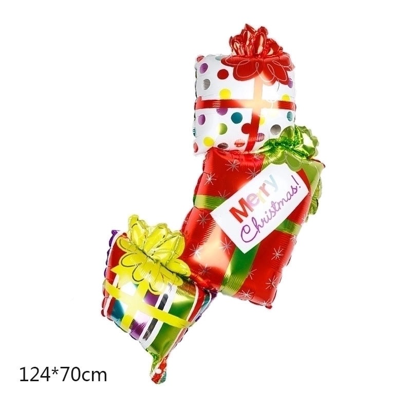 Christmas Santa Claus and Reindeer Candy Foil Party Balloon | Party Supplies