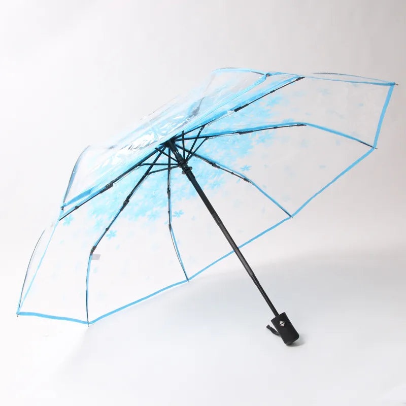 Cute Transparent Cartoon Umbrella Thickened Clear Student Rain Gear for Outdoor Photoshoot | Umbrellas & Rain Gear