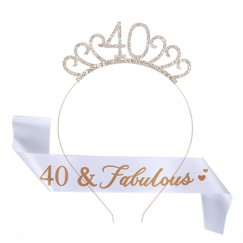 Stylish Alphabet Number Alloy Hair Band with Rhinestone Inlay 1 Set|Hair Accessories