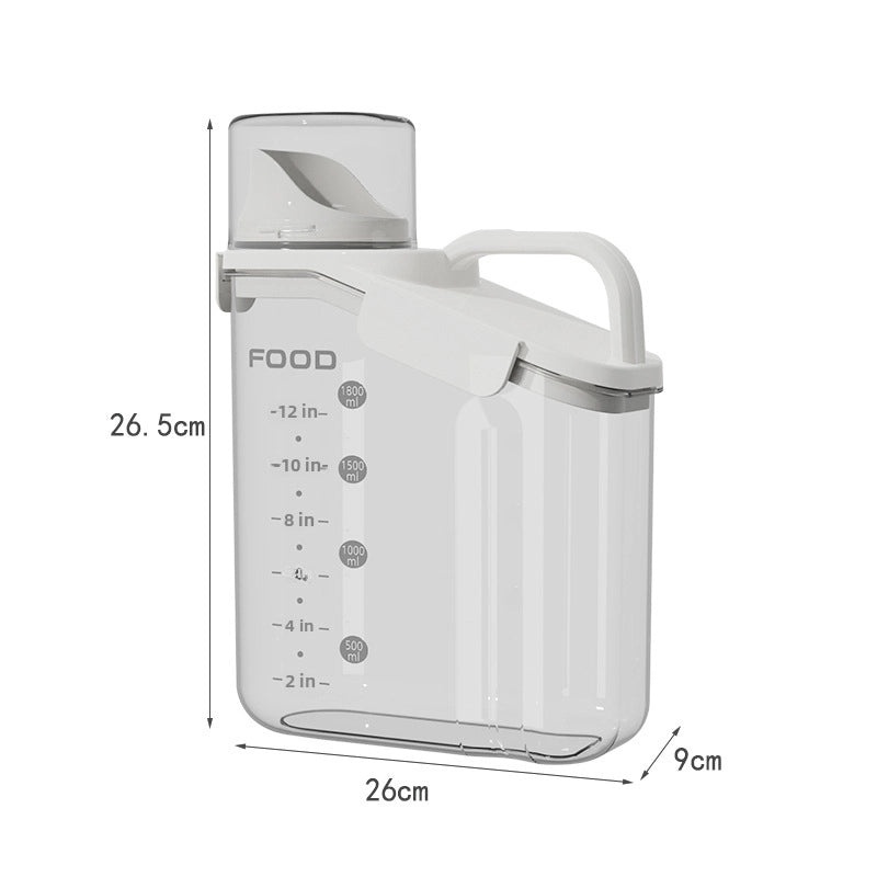 Plastic Grain Storage Jar for Cereals Noodles Beans Rice Sealed Food Grade Kitchen Container | Kitchen Storage