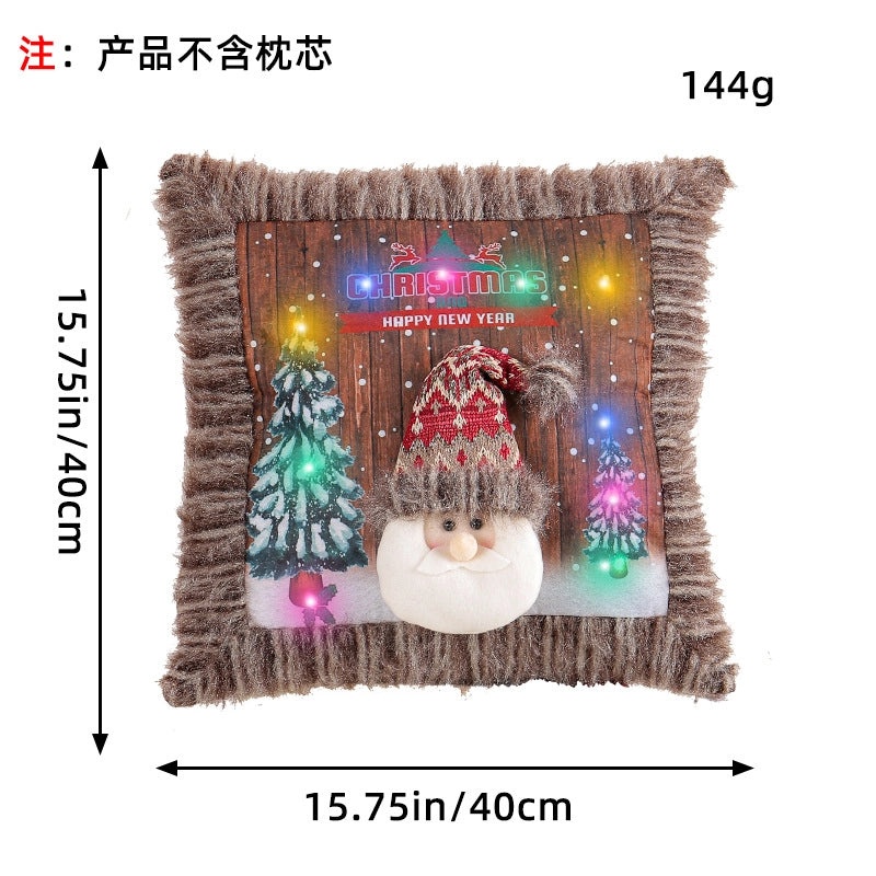 Cute Christmas Tree and Santa Claus Plush Decorations for Couch & Sofa | Home Decor & Holiday Accessories