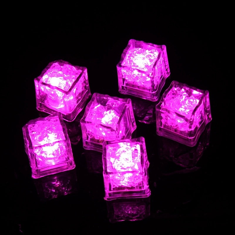 Luminous Ice Cube LED Night Light Colorful Touch Sensor Glowing Water Flashing Lamp|Home Decor Lighting