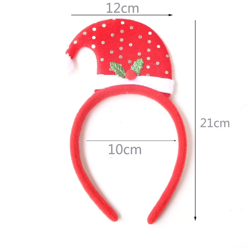 Festive Christmas Hairband with Santa Snowman and Reindeer Antlers for Kids Party Wear|Christmas Accessories