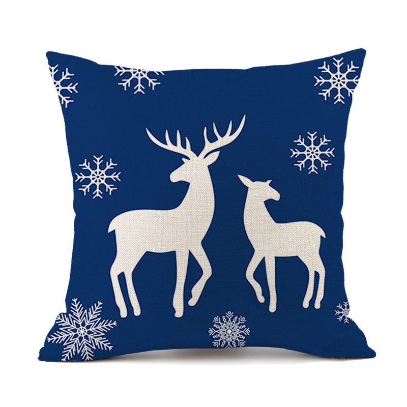 Christmas Snowflake Linen Pillow Covers for Couch Sofa Decor | Home & Living Pillows