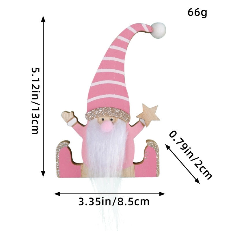 Nordic Christmas Wooden Doll Ornament Party Festival Decoration for Table|Home Decor