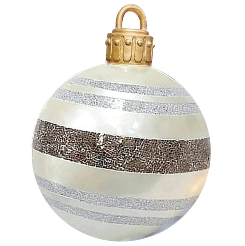 Vintage Christmas Striped PVC Balloons for Indoor and Outdoor Decoration | Holiday Decor