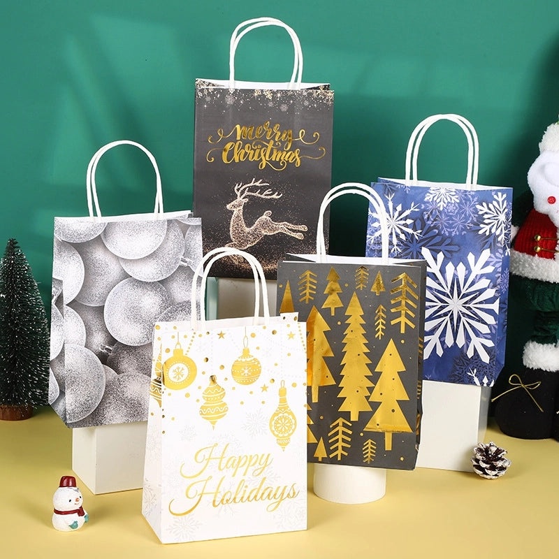 2000 Pieces Nordic Christmas Tree Snowflake Gift Wrapping Bags Party Supplies|Gift Wrapping Supplies