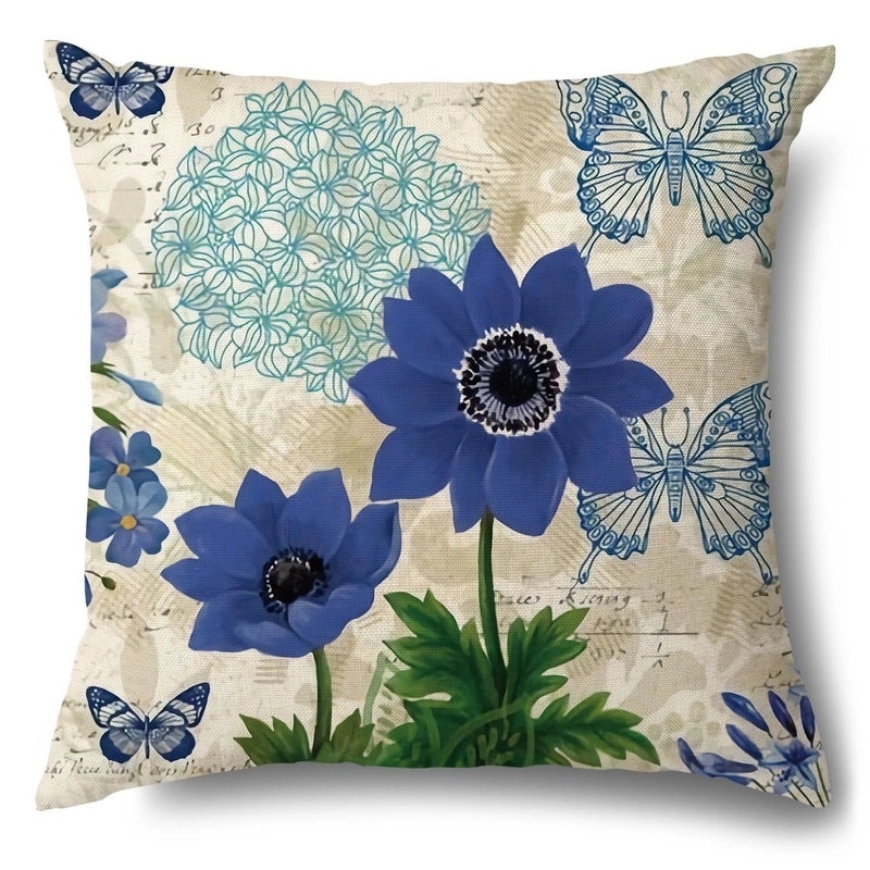 Trendy Animal and Floral Linen Pillow Covers|Home Decor Pillows