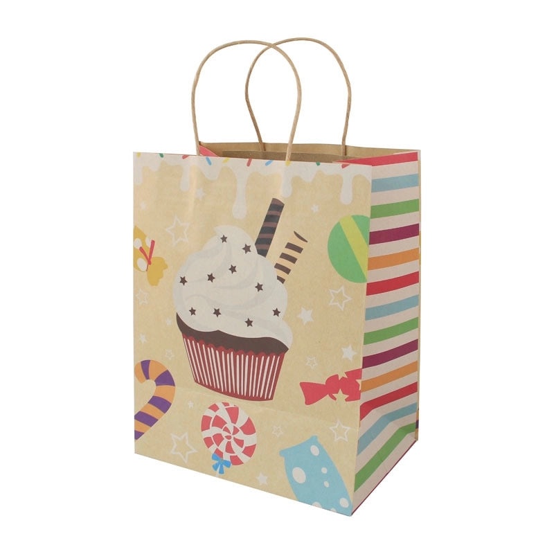 Cute Cartoon Birthday Paper Gift Bags 12 Pieces | Party Supplies