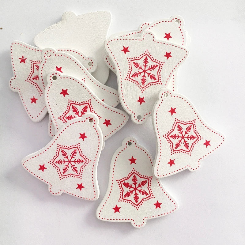 Creative Wooden Christmas Ornaments DIY Home Pendant Crafts Factory Direct | Home Decor & DIY Accessories