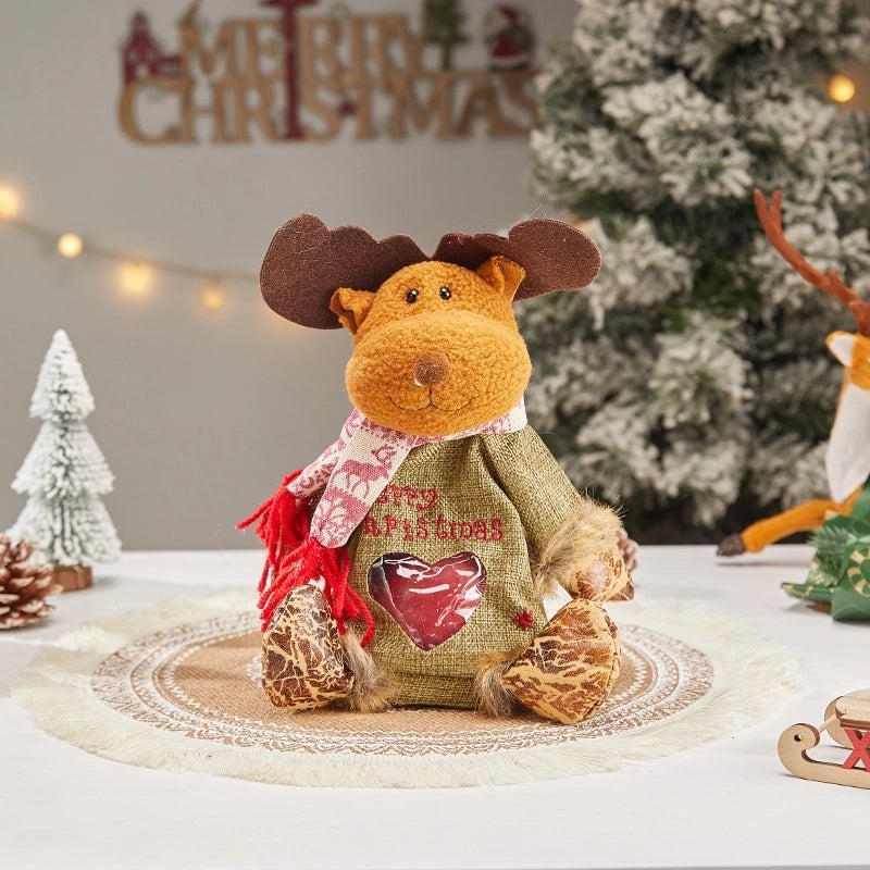 Christmas Cartoon Santa Snowman Gift Bags for Party Festival | Holiday Gift Bags