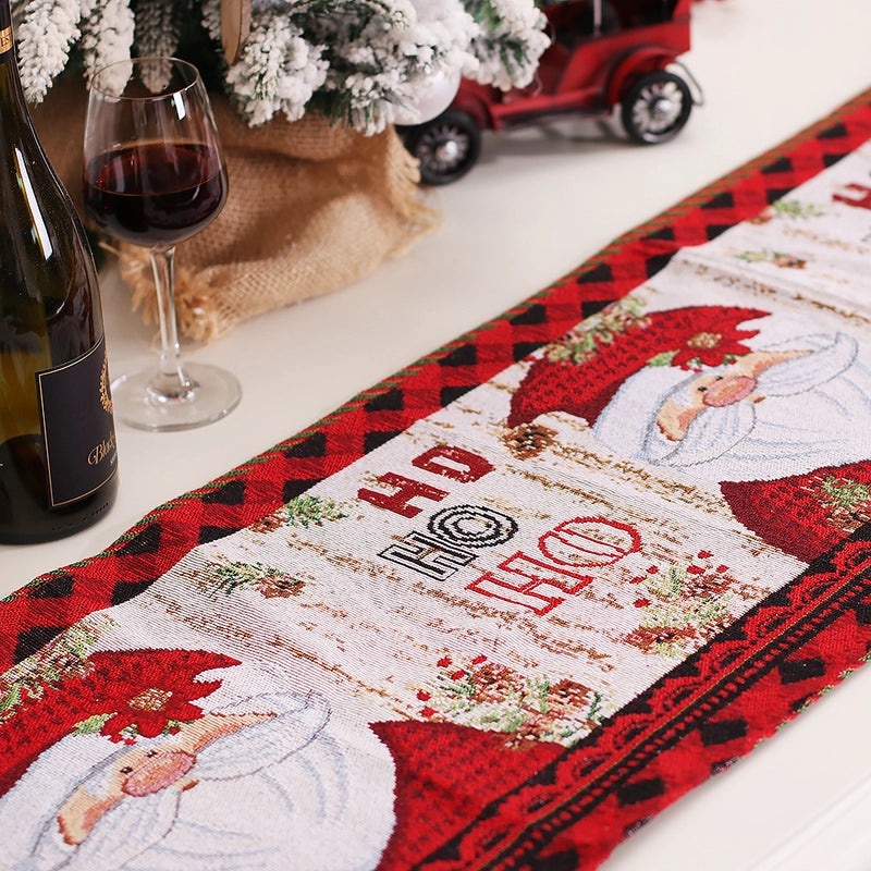 Festive Christmas Tree and Snowman Party Tablecloth for Holiday Decor|Home & Kitchen Decorations