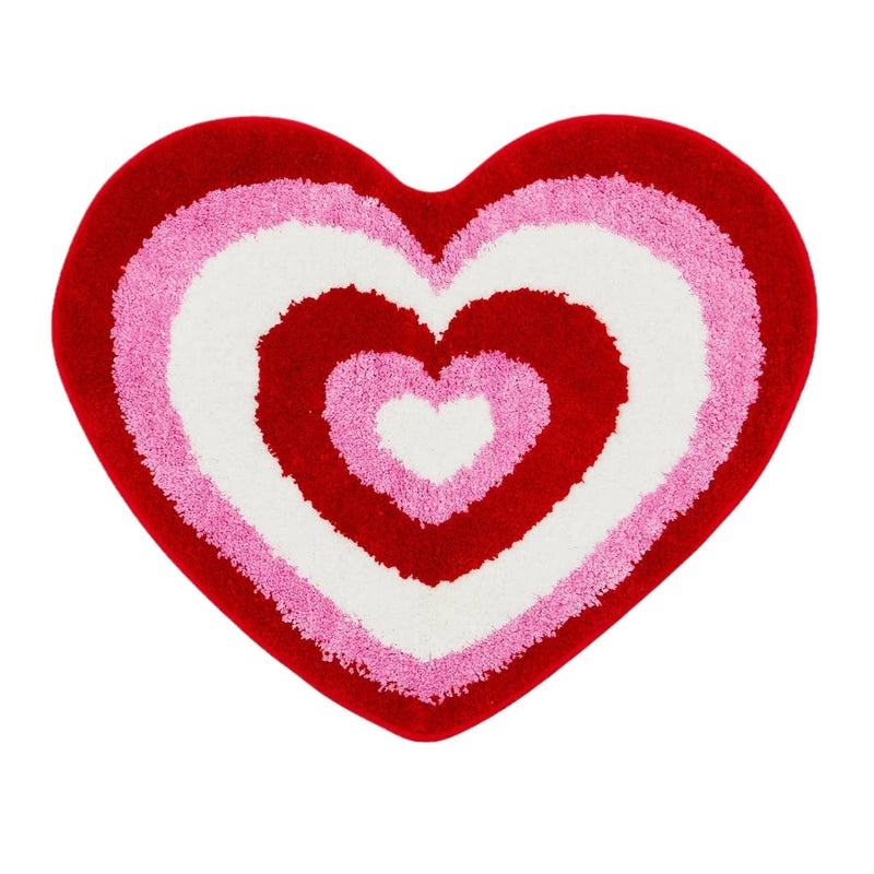 Valentine's Day Casual Elegant Heart Letter Shaped Polyester Bath Mat Rug|Home Decor & Bath Accessories