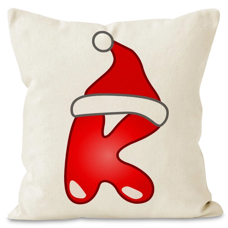 Nordic Christmas Pillow Covers Cute Modern Santa Hat Linen Polyester Sofa Cushion Cases|Home Decor Pillows