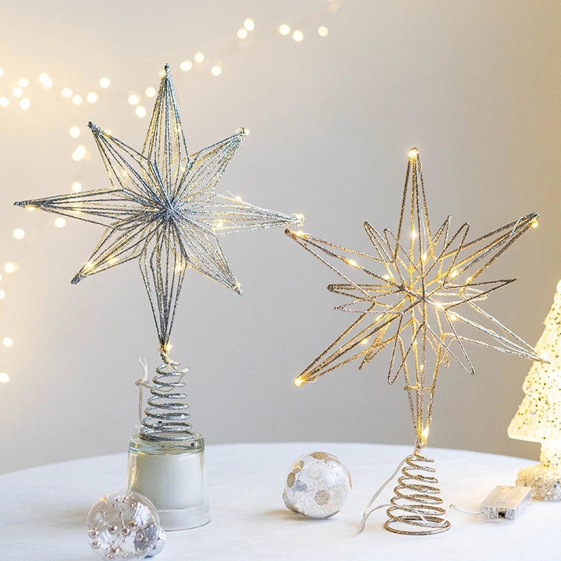 Minimalist Star Iron Art Christmas Selfie Light Decoration | Holiday Decorations