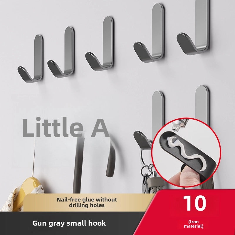 Strong Adhesive Hook Punch-Free Wall Mount Seamless Hanging Hook for Bathroom Kitchen Door | Home Storage & Organization