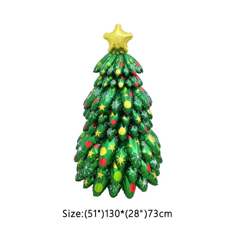 Festive Classic Christmas Tree Aluminum Foil Balloons|Holiday Decorations