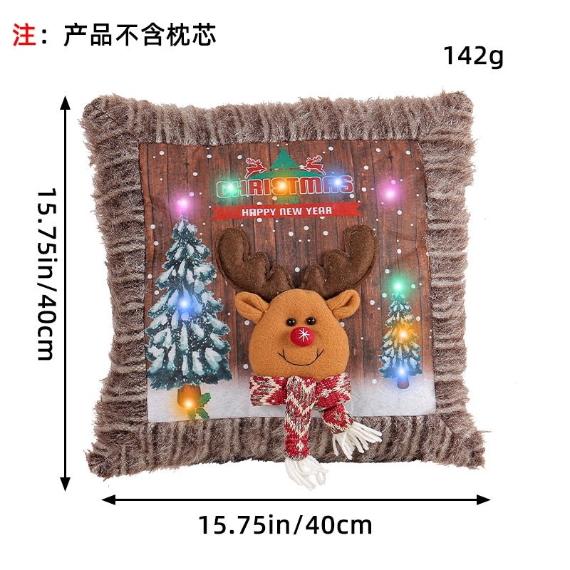 Cute Christmas Tree and Santa Claus Plush Decorations for Couch & Sofa | Home Decor & Holiday Accessories