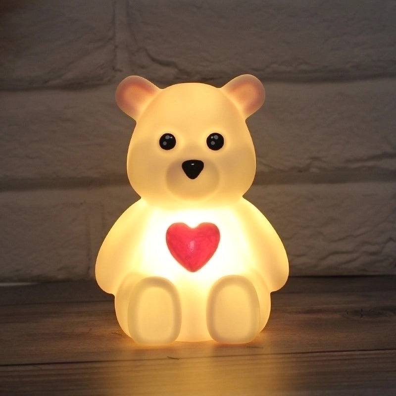 Adorable Bear Shaped Synthetic Indoor Night Light|Home Decor Lighting