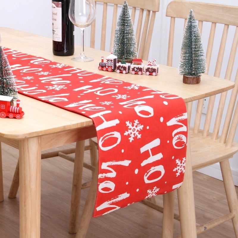 Minimalist Christmas Tree Letter Table Runner for Office Decor|Home Decor/Table Linens