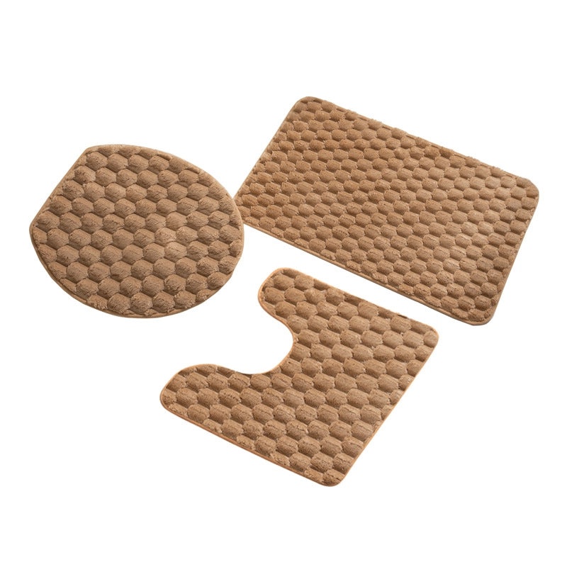 Casual Solid Color Polyester Bath Mat for Bathing|Home & Bath Accessories